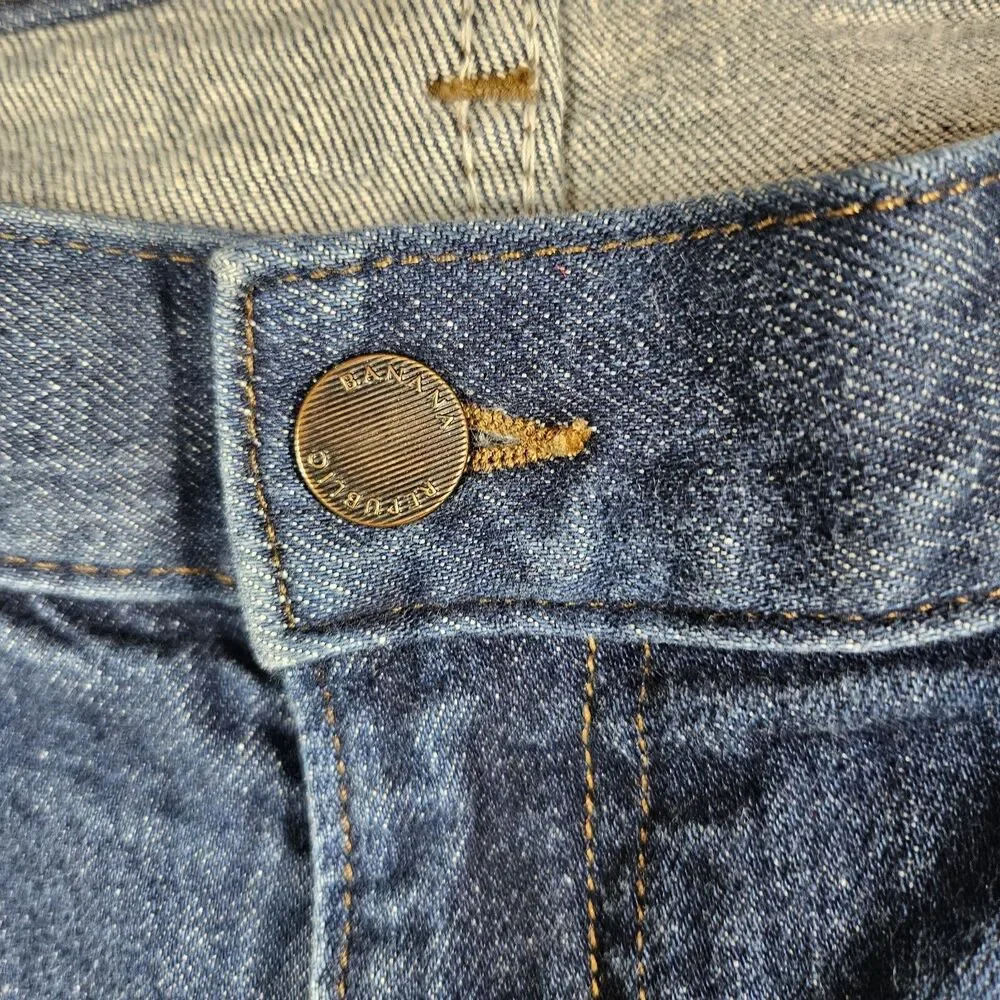 Banana Republic Men’s Straight Fit Denim Jeans Blue Dark Wash 36x32